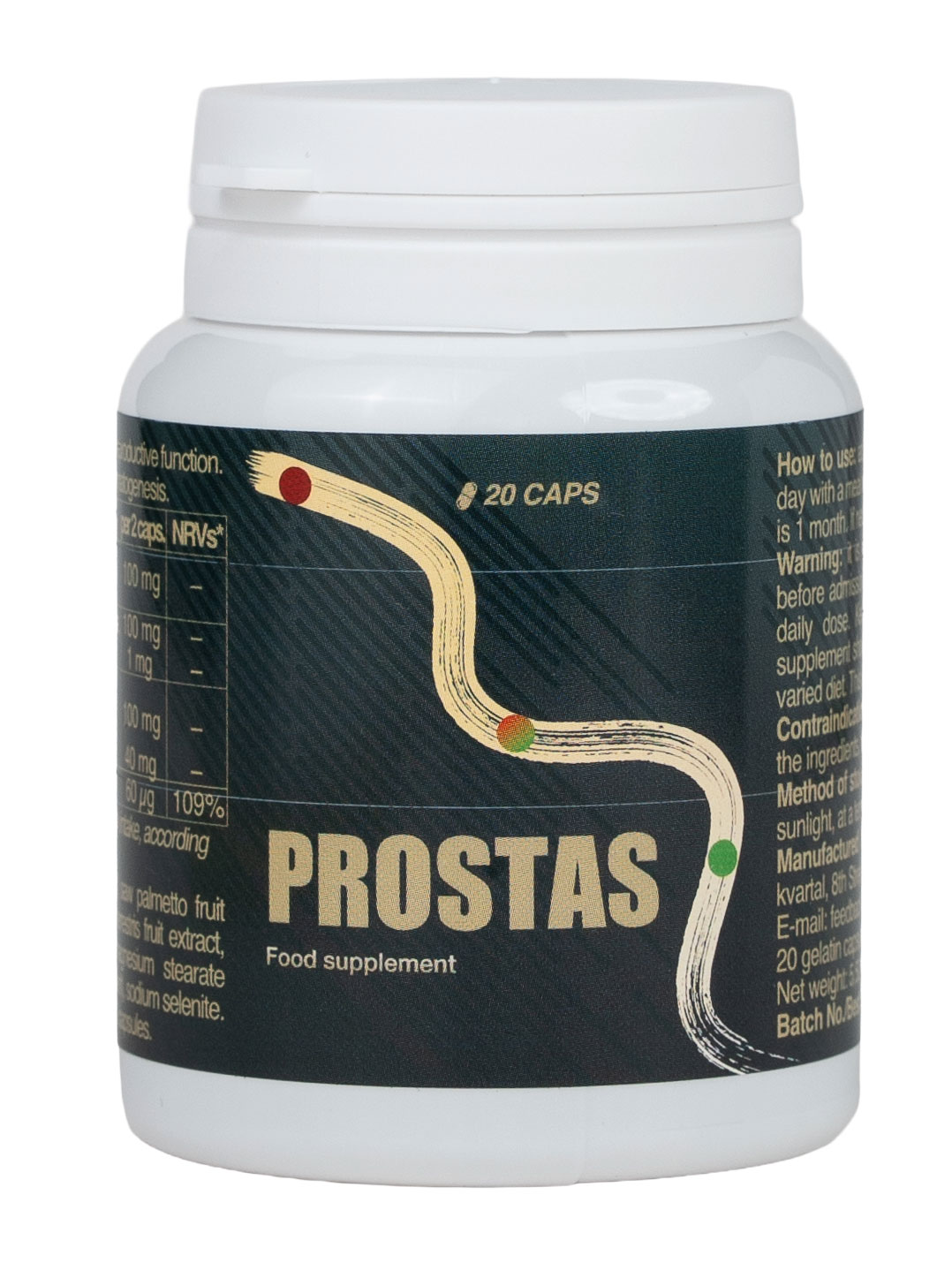 Prostas natural prostate supplement box